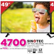 Sinotec 49" Full HD LED TV WITH DVB-T2