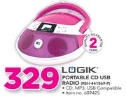 Logik Portable CD USB Radio RSH-441869P