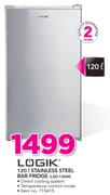 Logik 120Ltr Stainless Steel Bar Fridge LSD-120M