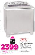 Defy 13Kg Metallic Top Load Washing Machine DTT165
