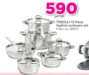 Tissolli 12 Piece Saphire Cookware Set-Per Set