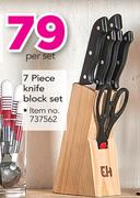 7 Piece Knife Block Set-Per Set