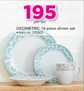 Geometric 16 Piece Dinner Set-Per Set