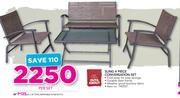 Out And About Sling 4 Piece Conversation Set-Per Set