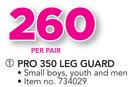 Kookaburra Pro 350 Leg Guard-Per Pair