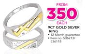 9CT Gold Silver Ring-Each