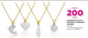 Assorted Gold Bonded Pendant Chains-Each