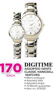 Digitime Assorted Gents Classic Hangsell Watches-Each