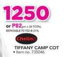 Chelino Tiffany Camp Cot