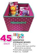 Little One Assorted Storage Box 26x26x13cm