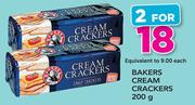 Bakers Cream Crackers-2 x 200g