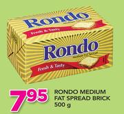 Rondo Medium Fat Spread Brick-500g
