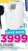 Logik 10000BTU Portable AC LPE 10HP