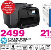 HP 8710 4 In 1 Officejet Colour Printer