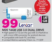 Lexar 16GB USB 3.0 Dual Drive