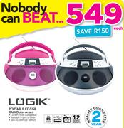 Logik Portable CD/USB Radio RSH441869-Each