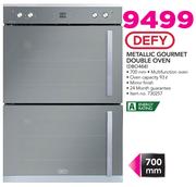 Defy Metallic Gourmet Double Oven DBO468