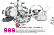 Tissolli 21 Piece Stainless Steel Cookware Set
