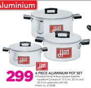Hart 6 Piece Aluminium Pot Set
