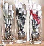 16 Piece Frosted Cutlery Set In Tube-Per Set