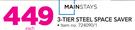 Mainstays 3 Tier Steel Space Saver