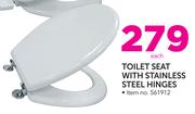 Always Home Toilet Seat With Stainless Steel Hinges