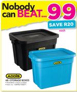 Addis 68Ltr Storage Boxes-Each
