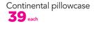 Mainstays Quilted Hollow Fibre Continental Pillow