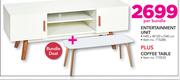 Entertainment Unit + Coffee Table-Per Bundle