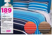 Mainstays Double Stripe Duvet Cover Set-Per Set