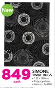 Simone Twirl Rugs-133 x 190cm Each