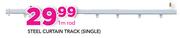 Decorland Steel Curtain Track (Single) 1m Rod