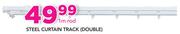 Decorland Steel Curtain Track (Double) 1m Rod