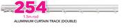 Decorland Aluminium Curtain Track(Double) 1.5m Rod