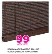 Decorland Ready made Bamboo roll Up Blinds (Altislat Mahogany)-1000x1600mm