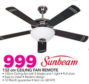 Sunbeam 132cm Ceiling Fan Remote