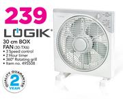 Logik 30cm Box Fan 30-TX6