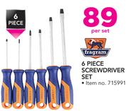 Fragram 6 Piece Screw Driver Set