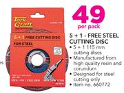 Tork Craft 5+1 Free Steel Cutting Disc-Per Pack