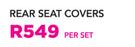 Stingray Explorer 2 Piece Rear Black Seat Covers