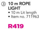Outdoor 10m Rope Light