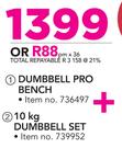 Everlast Dumbbell Pro Bench+ 10Kg Dumbbell Set