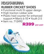 Kookaburra Rubber Cricket Shoes-Per Pair