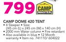 Camp Master Camp Dome 420 Tent