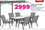 Out&About 7 Piece Textaline Patio Set-Per Set