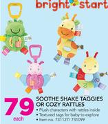 Bright Starts Soothe Shake Taggies Or Cozy Rattles-Each