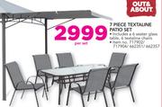 Out&About 7 Piece Textaline Patio Set-Per Set