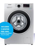 Samsung 7Kg Metallic Front Load Washing Machine WW70J4263GSF