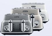 Delonghi Scultura 4 Slice Toaster-Each