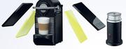 Nespresso Pixie Clips And Aeroccino Black And Lemon